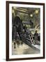 African-American Workers Operating a Cane-Crushing Machine in a Sugar House at Bayou Teche, c.1900-null-Framed Giclee Print