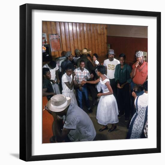 African Americans Dancing to the Jukebox at the Harlem Cafe-Margaret Bourke-White-Framed Photographic Print