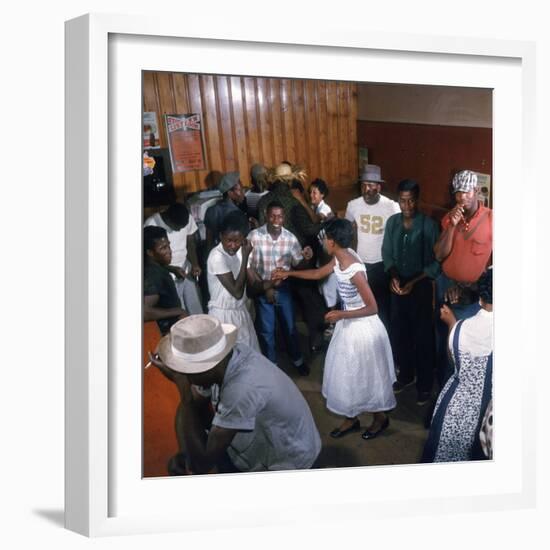 African Americans Dancing to the Jukebox at the Harlem Cafe-Margaret Bourke-White-Framed Photographic Print