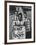 African Americans on Picket Line, Protesting Treatment at Lunch Counter-Howard Sochurek-Framed Photographic Print