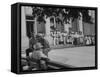 African Americans Wating to Get into Haywood County Courthouse to Register to Vote-null-Framed Stretched Canvas