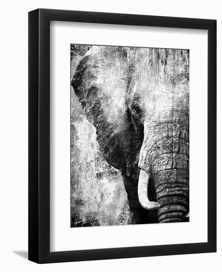 African Animals I - Grey-Eric Yang-Framed Art Print