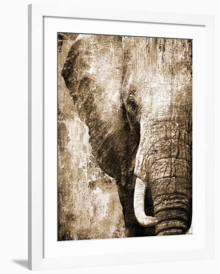 African Animals I - Sepia-Eric Yang-Framed Art Print