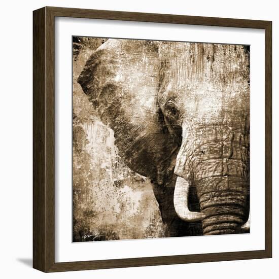 African Animals I - Sepia-Eric Yang-Framed Art Print