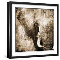 African Animals I - Sepia-Eric Yang-Framed Art Print