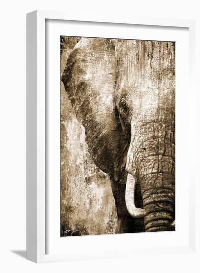 African Animals I - Sepia-Eric Yang-Framed Art Print