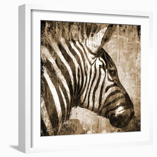 African Animals II - Sepia-Eric Yang-Framed Art Print