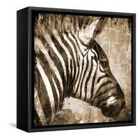 African Animals II - Sepia-Eric Yang-Framed Stretched Canvas