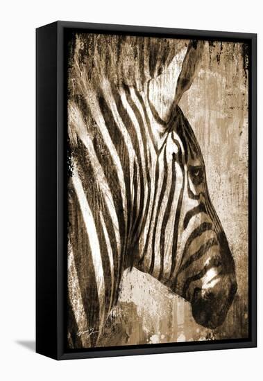 African Animals II - Sepia-Eric Yang-Framed Stretched Canvas