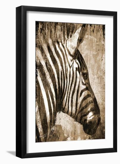 African Animals II - Sepia-Eric Yang-Framed Art Print