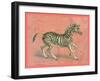 African Animals on Coral III-Studio W-Framed Art Print