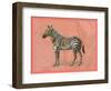 African Animals on Coral IV-Studio W-Framed Art Print