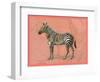 African Animals on Coral IV-Studio W-Framed Art Print