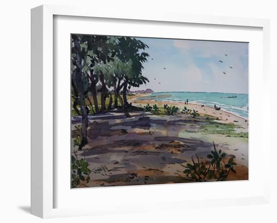 African Atlantic 2021 (watercolour)-Tilly Willis-Framed Giclee Print