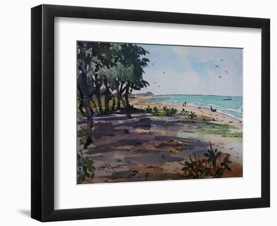 African Atlantic 2021 (watercolour)-Tilly Willis-Framed Giclee Print