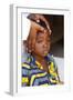 African child blessed by a priest, Lome, Togo-Godong-Framed Photographic Print