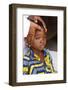 African child blessed by a priest, Lome, Togo-Godong-Framed Photographic Print