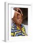 African child blessed by a priest, Lome, Togo-Godong-Framed Photographic Print