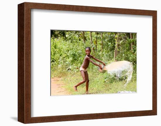 African child, Tori, Benin-Godong-Framed Photographic Print