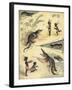 African Children Playing with Crocodiles-Richard Andre-Framed Giclee Print