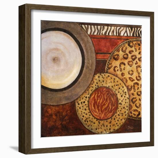 African Circles II-Patricia Pinto-Framed Premium Giclee Print