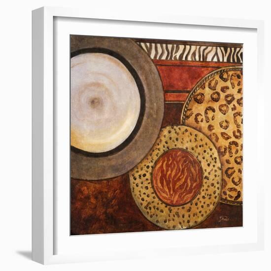 African Circles II-Patricia Pinto-Framed Premium Giclee Print