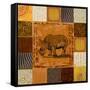 African Collage I-Patricia Pinto-Framed Stretched Canvas