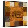 African Collage I-Patricia Pinto-Framed Stretched Canvas