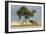 African Desert Elephant by Tree-null-Framed Photographic Print