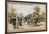 African Donkeys, Jardin D'Acclimation, Paris-null-Framed Giclee Print