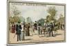 African Donkeys, Jardin D'Acclimation, Paris-null-Mounted Giclee Print