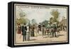 African Donkeys, Jardin D'Acclimation, Paris-null-Framed Stretched Canvas