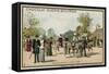 African Donkeys, Jardin D'Acclimation, Paris-null-Framed Stretched Canvas
