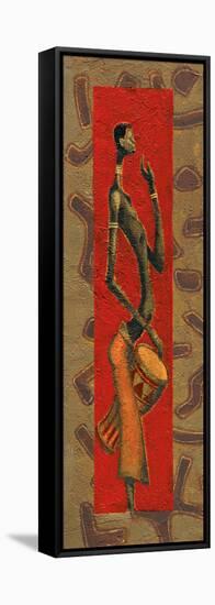 African Drummer II-null-Framed Stretched Canvas