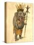 African Elephant 1873 'Missing Links' Parade Costume Design-Charles Briton-Stretched Canvas