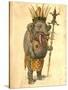 African Elephant 1873 'Missing Links' Parade Costume Design-Charles Briton-Stretched Canvas