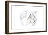 African elephant, 2021 (crayon on paper)-David Mayer-Framed Giclee Print