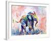 African Elephant Baby-Sarah Stribbling-Framed Art Print