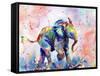 African Elephant Baby-Sarah Stribbling-Framed Stretched Canvas