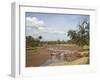 African Elephant Going to the Uaso Nyro River, Samburu National Reserve, Kenya, East Africa, Africa-James Hager-Framed Photographic Print