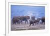 African Elephant Herd Walking-DLILLC-Framed Photographic Print