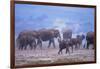 African Elephant Herd Walking-DLILLC-Framed Photographic Print