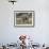 African Elephant Mother and Young, Masai Mara National Reserve-James Hager-Framed Photographic Print displayed on a wall