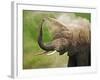African Elephant Taking Dust Bath-Martin Harvey-Framed Photographic Print