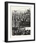 African Exploration : Lieut. Cameron Reading an Account of His Adventures in Central Africa before-null-Framed Giclee Print