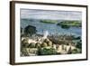 African Explorer Henry Stanley's Camp on the Congo River, c.1870-null-Framed Giclee Print