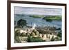 African Explorer Henry Stanley's Camp on the Congo River, c.1870-null-Framed Giclee Print