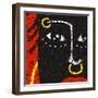 African Face for Thematic Material-JoeBakal-Framed Art Print