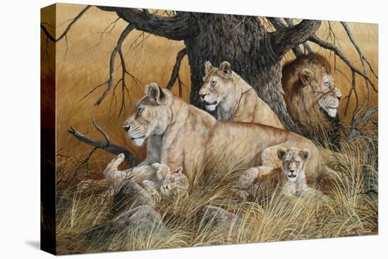 African Family-Trevor V. Swanson-Stretched Canvas