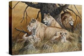 African Family-Trevor V. Swanson-Stretched Canvas